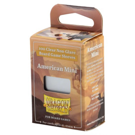 Протектори за карти Dragon Shield - American Mini, Clear/Non-Glare, 41 x 63 mm (100 бр.)