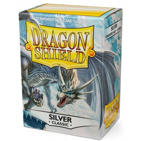 Протектори за карти Dragon Shield Classic Sleeves - Silver (100 бр.)