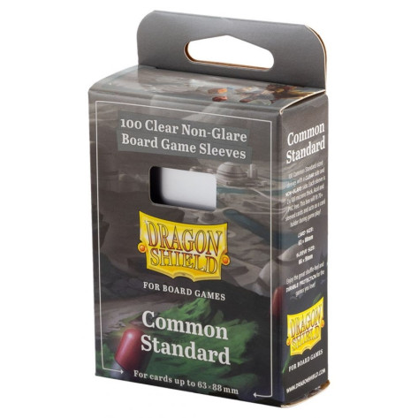 Протектори за карти Dragon Shield - Common Standard, Clear/Non-Glare, 63 x 88 mm (100 бр.)
