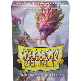  Протектори за карти Dragon Shield Diamond Sleeves - Small Matte Pink (60 бр.)