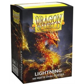Протектори за карти Dragon Shield Dual Sleeves - Matte Lightning (100 бр.)