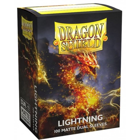 Протектори за карти Dragon Shield Dual Sleeves - Matte Lightning (100 бр.)