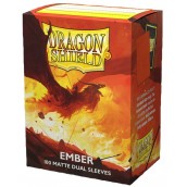  Протектори за карти Dragon Shield Dual Sleeves - Matte Ember (100 бр.)