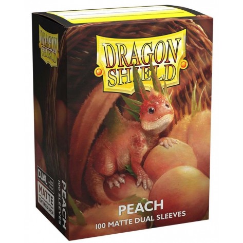 Протектори за карти Dragon Shield Dual Sleeves - Matte Peach (100 бр.)