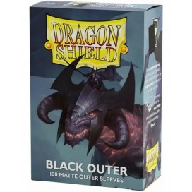 Протектори за карти Dragon Shield Dual Sleeves - Matte Black Outer (100 бр.)