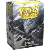  Протектори за карти Dragon Shield Dual Sleeves - Matte Snow (100 бр.)