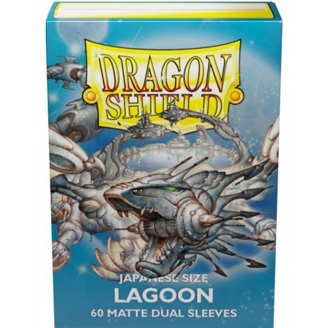 Протектори за карти Dragon Shield Dual Sleeves - Small Matte Lagoon (60 бр.)
