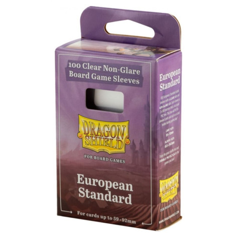Протектори за карти Dragon Shield - European Standard, Clear/Non-Glare, 59 x 92 mm (100 бр.)