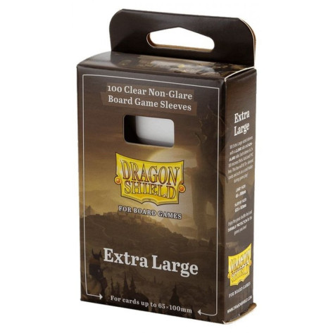 Протектори за карти Dragon Shield - Extra Large, Clear/Non-Glare, 65 x 100 mm (100 бр.)