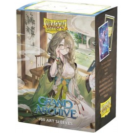Протектори за карти Dragon Shield - Matte Art Sleeves StandardSize, Grand Archive Champions: Kongming, Wayward Maven (100 бр.)  Протектори за карти Dragon Shield - Matte Art Sleeves StandardSize, Grand Archive Champions: Kongming, Wayward Maven (100 бр.)