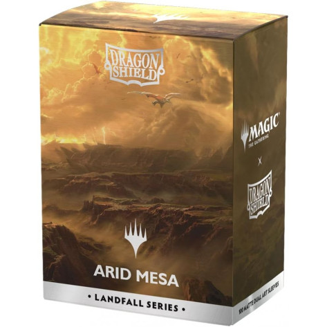 Протектори за карти Dragon Shield - Matte Dual Art Sleeves Standard Size, Landfall Series: Arid Mesa (100 бр.)