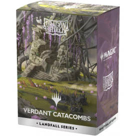 Протектори за карти Dragon Shield - Matte Dual Art Sleeves Standard Size, Landfall Series: Verdant Catacombs (100 бр.)