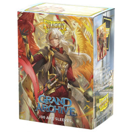 Протектори за карти Dragon Shield - Matte Dual Art Sleeves Standard Size, Grand Archive: Azrael, Archangel of Materia (100 бр.)