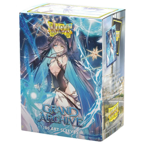 Протектори за карти Dragon Shield - Matte Dual Art Sleeves Standard Size, Grand Archive: Raziel, Archangel of Libra (100 бр.)