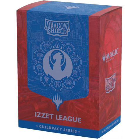 Протектори за карти Dragon Shield - Matte Dual Art Sleeves Standard Size, MTG Guildpact Series: Izzet League (100 бр.)