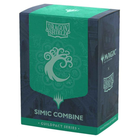 Протектори за карти Dragon Shield - Matte Dual Art Sleeves Standard Size, MTG Guildpact Series: Simic Combine (100 бр.)