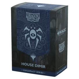 Протектори за карти Dragon Shield - Matte Dual Art Sleeves Standard Size, MTG Guildpact Series: House Dimir (100 бр.)