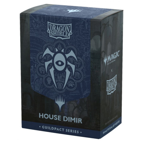 Протектори за карти Dragon Shield - Matte Dual Art Sleeves Standard Size, MTG Guildpact Series: House Dimir (100 бр.)