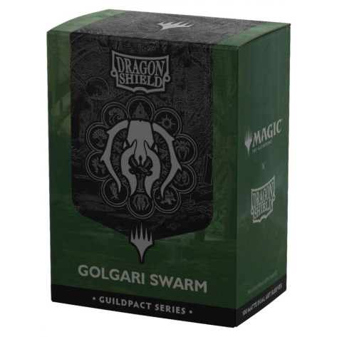 Протектори за карти Dragon Shield - Matte Dual Art Sleeves Standard Size, MTG Guildpact Series: Golgari Swarm (100 бр.)