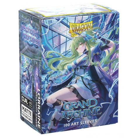 Протектори за карти Dragon Shield - Matte Dual Art Sleeves Standard Size, Grand Archive: Lorraine, Arclight Saber (100 бр.)