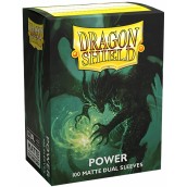  Протектори за карти Dragon Shield - Matte Dual Sleeves Standard Size, Power (100 бр.)