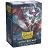 Протектори за карти Dragon Shield - Matte Dual Sleeves Standard Size, Blue Silver (100 бр.)