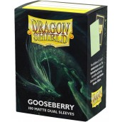  Протектори за карти Dragon Shield - Matte Dual Sleeves Standard Size, Gooseberry (100 бр.)