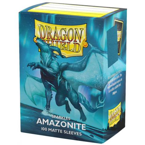 Протектори за карти Dragon Shield - Matte Sleeves Standard Size, Sparkles Amazonite (100 бр.)