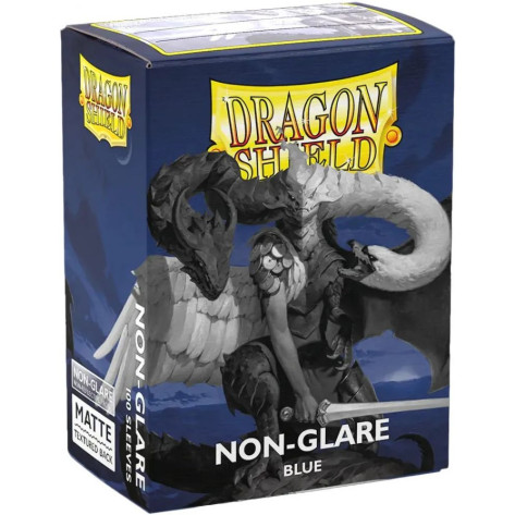 Протектори за карти Dragon Shield - Non-Glare Matte Sleeves Standard Size, Blue (100 бр.)