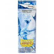  Протектори за карти Dragon Shield Perfect Fit Sealable Sleeves - Clear (100 бр.)