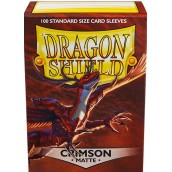  Протектори за карти Dragon Shield Sleeves - Matte Crimson (100 бр.)