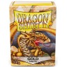 Протектори за карти Dragon Shield Sleeves - Matte Gold (100 бр.)