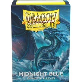 Протектори за карти Dragon Shield Sleeves - Matte Midnight Blue (100 бр.)