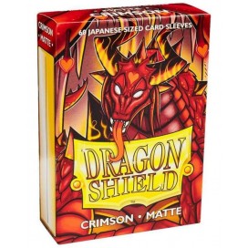  Протектори за карти Dragon Shield Sleeves - Small Matte Crimson (60 бр.)