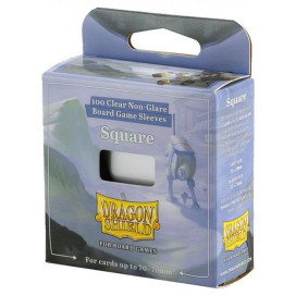 Протектори за карти Dragon Shield - Square, Clear/Non-Glare, 70 x 70 mm (100 бр.)