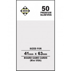  Протектори за карти Kaissa Premium Sleeves 41 x 63 mm (Mini USA) - 50 бр.