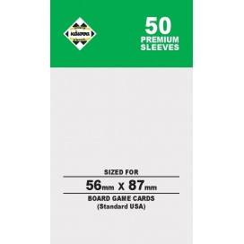 Протектори за карти Kaissa Premium Sleeves 56 x 87 mm (Standard USA) - 50 бр.