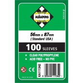  Протектори за карти Kaissa Sleeves 56 x 87 mm (Standard USA) - 100 бр.
