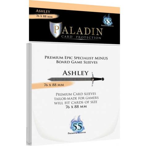 Протектори за карти Paladin Card Protection - Ashley, Epic Specialist Minus, 76 x 88 mm (55 бр.)