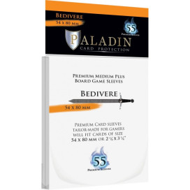  Протектори за карти Paladin Card Protection - Bedivere, Medium Plus, 54 x 80 mm (55 бр.)