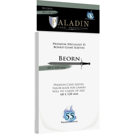 Протектори за карти Paladin Card Protection - Beorn, Specialist D, 68x120mm (55 бр.)