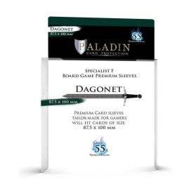 Протектори за карти Paladin Card Protection - Dagonet, Specialist F,  87.5 x 100 mm (55 бр.)