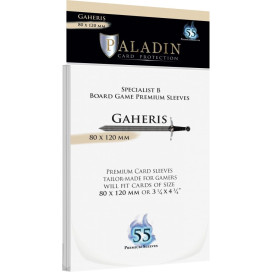 Протектори за карти Paladin Card Protection - Gaheris, Specialist B, 80 х 120 mm (55 бр.)