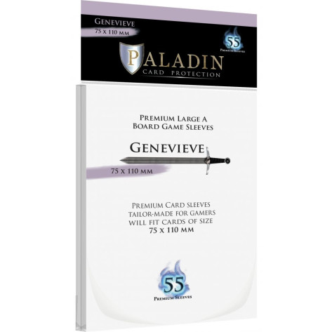 Протектори за карти Paladin Card Protection - Genevieve, Large A, 75 x 110 mm (55 бр.)