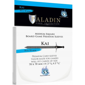Протектори за карти Paladin Card Protection - Kai, Medium Square, 70 x 70 mm (55 бр.)