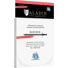 Протектори за карти Paladin Card Protection - Lucius, Large B, 76 x 102 mm (55 бр.)