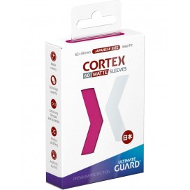 Протектори за карти Ultimate Guard Cortex Sleeves Matte Japanese Size - Розови (60 бр.)
