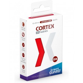 Протектори за карти Ultimate Guard Cortex Sleeves Japanese Size - Червени (60 бр.)