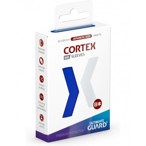 Протектори за карти Ultimate Guard Cortex Sleeves Japanese Size - Сини (60 бр.)