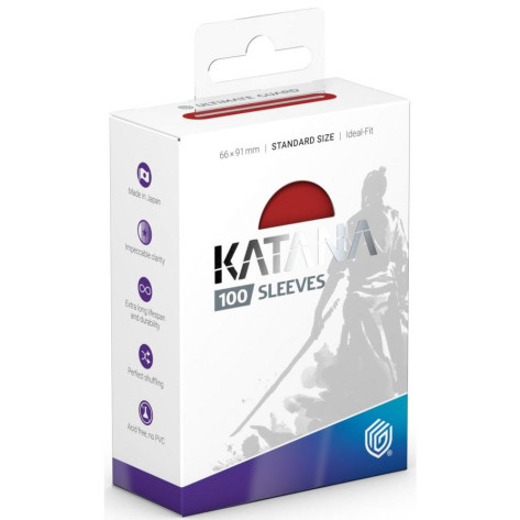Протектори за карти Ultimate Guard - Katana Sleeves Standard Size, Rising Sun (100 бр.)